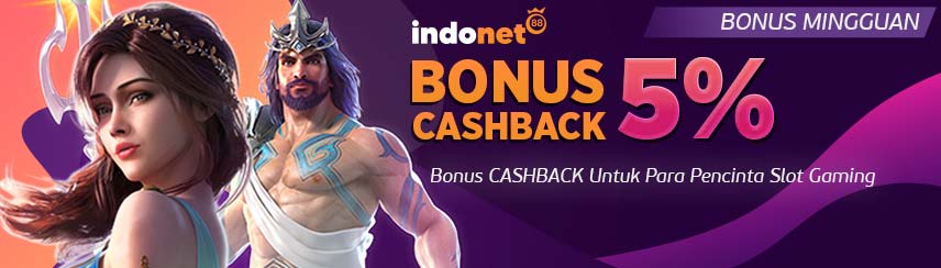 BONUS CASHBACK SLOTGAME 5% 