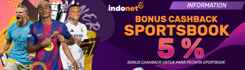 BONUS CASHBACK SPORTSBOOK 5% 