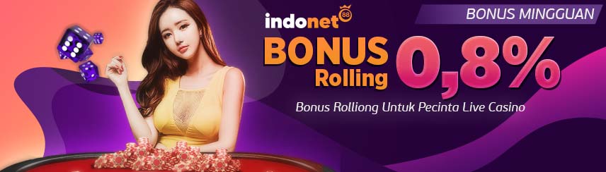 BONUS ROLLINGAN LIVE CASINO 0,8%